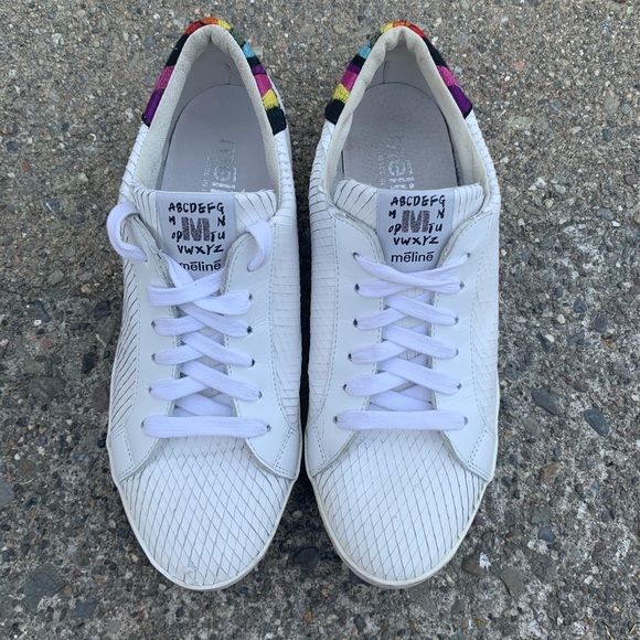 MELINE Luxury Italian Leather Sneakers - Picture 3 of 5